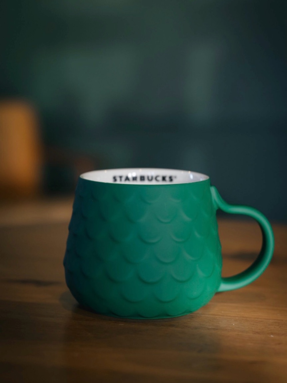 Starbucks Emerald Green Textured Ceramic Mug